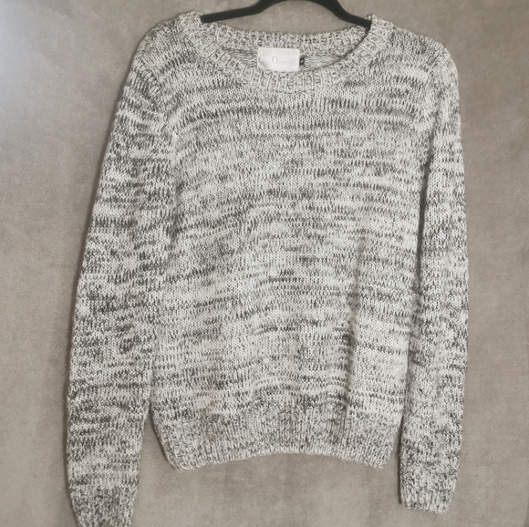 Dior Grey Knit Pullover Sweatshirt - Picture 1 of 3